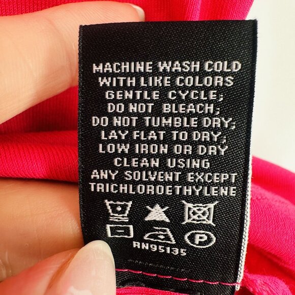 Lafayette 148 Dark Pink Magenta Scoop Neck Stretch Tank Top Blouse Plus Size 2X - Picture 9 of 9